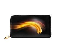 JDFHGNU Portafoglio da donna, con motivo a raggi di banana, portafoglio lungo, porta carte di credito, portamonete da viaggio, nero, taglia unica, Nero , Taglia unica
