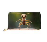 JDFHGNU Portafoglio da donna, portafoglio lungo con motivo danzante, portafoglio con porta carte di credito, portamonete da viaggio, nero, taglia unica, Nero , Taglia unica