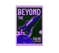 JDHUOXIAO Poster artistico da parete con immagine di Beyond The Solar System, per soggiorno e camera da letto, 50 x 75 cm, senza cornice