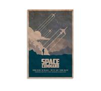 JDHUOXIAO Poster artistico da parete con motivo Space Command, per soggiorno e camera da letto, 50 x 75 cm, senza cornice