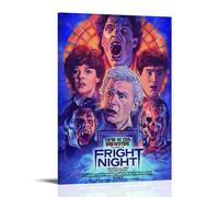 JDHUOXIAO Poster artistico da parete con scritta "Fright Night", per soggiorno e camera da letto, 30 x 45 cm, con cornice
