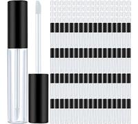 JDigJid 100 Tubi di Lucido Labbra Vuoti da 10 Ml Trasparenti, Mini Bottiglie Ricaricabili Balsamo Labbra Lucido