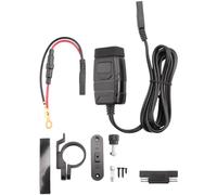 JDigJid Caricabatterie per telefono per moto, caricatore USB per moto, con voltmetro e interruttore on/off