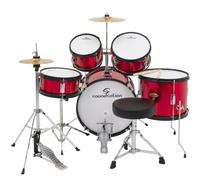JDK100-MR - Drum Set 5 Pcs Junior Metallic Red