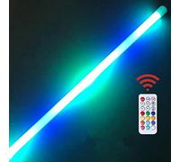JDKC- Tubo Luminoso Portatile RGB, Luce di Riempimento Video a LED, Telecomando, 3 modalità di Illuminazione, USB Ricaricabile, per Youtube (Size : 90cm/35.4in)