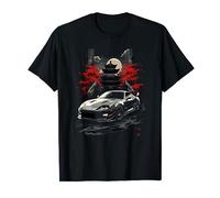 JDM Black Sports Car Stile Giapponese Drag Drift Racing Maglietta