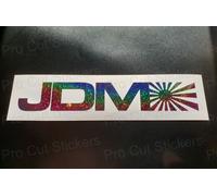 Jdm che Sorge Sole Arcobaleno Brillantini Scintille Custom Car Paraurti Scena