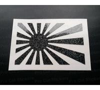 Jdm che Sorge Sole Bandiera Brillantini Vinile Die Taglio Adesivi Calcomanie S A