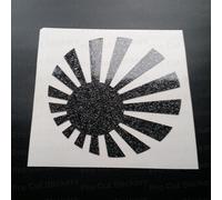 Jdm che Sorge Sole Rotondo Brillantini Vinile Die Taglio Adesivi Calcomanie S A
