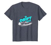 JDM Drift King Racing Art per Gli Appassionati di Auto Maglietta, Bambini, Pervinca, 4 Anni