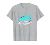 JDM Drift King Racing Art per Gli Appassionati di Auto Maglietta, Uomo, Grigio Melange, S