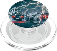 JDM Drift Racing Car Fulmini scena notturna su una strada di Tokyo PopSockets PopGrip per MagSafe
