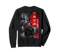 JDM Giappone Domestic Market Race Tuned Car Print sul retro Felpa