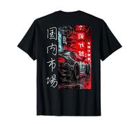 JDM Giappone Domestic Market Race Tuned Car Print sul retro Maglietta