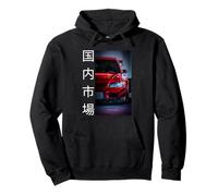JDM Legend Drift Racing Tuned Red Car Giappone Mercato Interno Felpa con Cappuccio