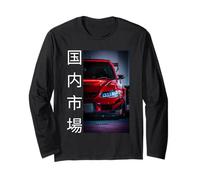 JDM Legend Drift Racing Tuned Red Car Giappone Mercato Interno Maglia a Manica