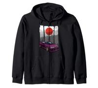 JDM Skyline R33 Car Tuning Giappone Rising Sun Drift Felpa con Cappuccio
