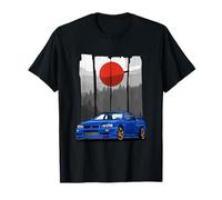 JDM Skyline R34 Car Tuning Giappone Rising Sun Drift Maglietta