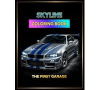 JDM Skyline R34 Coloring Book - 22 Detailed Illustrations - Volume 1