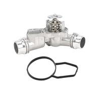 JDMEXEV Alloggiamento termostato in alluminio per refrigerante motore compatibile con BMW 320i 323Ci 323i 325i 328i 330Ci 330xi 528i 530i X5 Z3 Z4 E39 E46 E53 E60 E83 E85, sostituire per 1533 14370 40