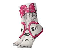 JDNFDR Cavalier King Charles Spaniel - Calzini a compressione alla moda, in poliestere, imbottiti, per corsa, atletica