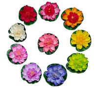 JDNFKG 10 Pezzi di Loto Simulato, Decorazioni da Giardino, Compagnia di Ingegneria Idraulica, Accessori per La Casa E Oggetti di Scena di Danza.