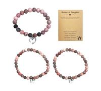 JDNFKG 3 Pezzi di Farfalla Bracciali E 1 Pezzo di Carte, Hollow Farfalla Bracciali, Madre E Figlia Genitore-Bambino Accessori, Regali per Amiche E Amici.