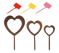 JDNFKG Box da Giardino A 3 A Forma di Cuore E 3 Segni, Decorazioni da Giardino, Ghiaia Vegetale, Decorazioni da Giardino.