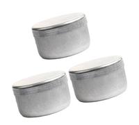 JDNH 3 barattoli in alluminio per il terreno, resistenti all'umidità, contenitori da laboratorio per la conservazione dei campioni del suolo da giardinaggio