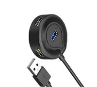 JDNH Adattatore splitter USB a 4 porte per l'utilizzo di tastiere su computer portatili, desktop e altri sdoppiatori