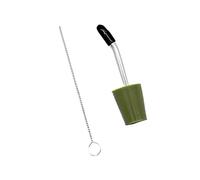 JDNH Bollitori da esterno beccucci in silicone Tubo in acciaio inossidabile per flussi precisi a tenuta stagna in campeggio Beccucci di cottura pieghevoli