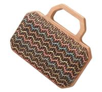 JDNH Borsa a tracolla da donna elegante borsa in paglia per tutti i giorni da spiaggia, borsa a tracolla abbinata, shopping, appuntamenti per vacanze e spiaggia, Marrone