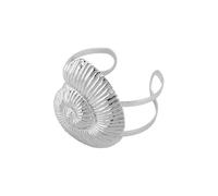 JDNH Bracciale rigido in lega leggera per vacanze al mare con accenti di conchiglie, adatto per feste o eventi all'aperto, alla moda, stile casual