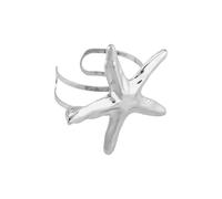 JDNH Bracciale rigido in lega leggera per vacanze al mare con accenti di conchiglie, adatto per feste o eventi all'aperto, alla moda, stile casual