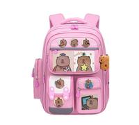 JDNH Cartoon Capybara Zaino Scuola Creativo e Pratico Libro Borsa Grande Capacità Casual Daypack per Studente Tracolla Ergonomica, Stile 04, O