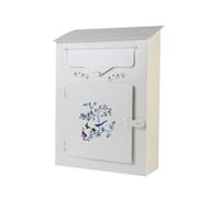 JDNH Cassetta postale in metallo stile antico con telaio resistente alla corrosione e slot per posta ad alto volume per spazi esterni Cassetta postale decorativa di grande capacità