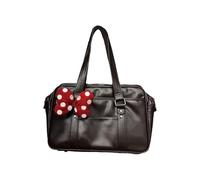JDNH Comoda borsa a tracolla con design ispirato a Tokyo con interni spaziosi in pelle PU e spazio organizzativo borsa ascellare alla moda, Nero , One Size