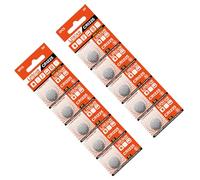 JDNH Confezione da 10 batterie a bottone al litio CR1225 da 3 V per orologi, bilance elettroniche e termometri, design a prova di perdite