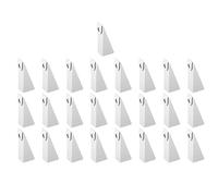 JDNH Confezione da 25 cunei di scarico in alluminio resistente, declivity regolabile per grondaie K da 12,7 cm, cunei di scarico bianchi per livellamento del tetto