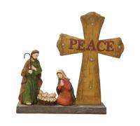 JDNH Elegante statua decorativa per la presepe di Cristo della Pace, per un ambiente di vita rilassante, aggiunge un tocco artistico alla benedizione dello spazio abitativo e alla decorazione del