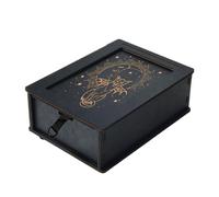 JDNH Push Pull Tarocchi Scatola di Carta Astrologia Trinkets Box Tarocchi di Legno Custodia di Immagazzinaggio Per Fortune Che Raccontano Streghe Decorazione Legno Custodia Titolare