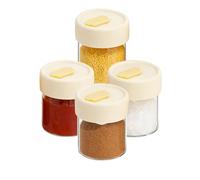 JDNH Robusto barattolo di vetro da cucina con chiusura sicura e design trasparente per una gestione efficiente degli ingredienti in barattoli di vetro borosilicato per la cottura quotidiana