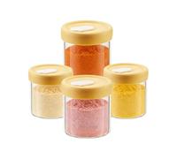 JDNH Robusto barattolo di vetro da cucina con chiusura sicura e design trasparente per una gestione efficiente degli ingredienti in barattoli di vetro borosilicato per la cottura quotidiana