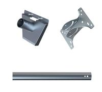 JDNH Set di montaggio a parete lunga regolabile Staffa per tetto Accessori adattatore per tubi a gomito Facile installazione Montaggio sul tetto per piatto standard