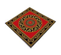 JDNH Squisito Modello Astrologia Tovaglia Tarocchi Divinazioni Altari Panno Divinazioni Gioco Da Tavolo Accessorio Fiore Modello Tarocchi Carta Spirituale Deckcloth