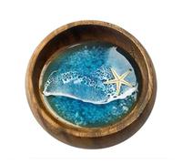 JDNH The World Of The Sea In Bowls Handmade Oceans Bowls Shell Starfish Turtles Decorazione per la casa per bambini Scultura marina unica di Natale