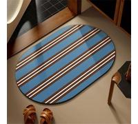Jdozfo Tappeto da Bagno Antiscivolo, Tappeti Bagno Blue Tappetino Doccia Super Assorbente, Tappeto Ingresso Interno Lavabile, Tappetino Bagno Asciugatura Rapida Rug 120x170cm 6-360