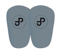 JDP Mini Parastinchi, parastinchi extra piccoli calcio uomo, antiscivolo mini protezione tibia bambini football, parastinco piccolo, Shin Guards 12x8 cm, grigio