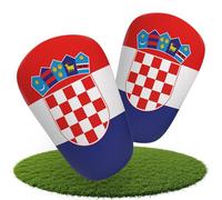 JDP Mini Parastinchi, parastinchi extra piccoli calcio uomo, antiscivolo mini protezione tibia bambini football, parastinco piccolo 12x8 cm, Croazia