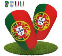 JDP Mini Protège-tibias, protège-tibias extra petits football homme, antidérapant mini protecteur tibia enfants foot, protection tibiale petit 12x8 cm, Portugal